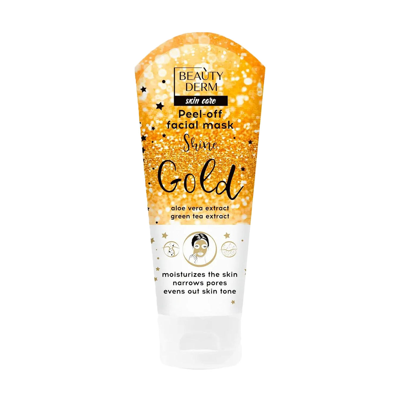 Маска-плівка для обличчя BEAUTYDERM Peel-off Facial Mask Shine Gold, 75 мл
